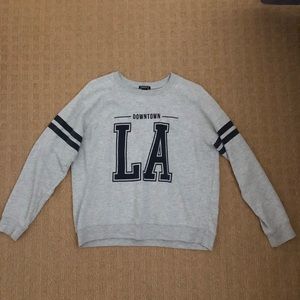 Downtown LA gray crewneck size L